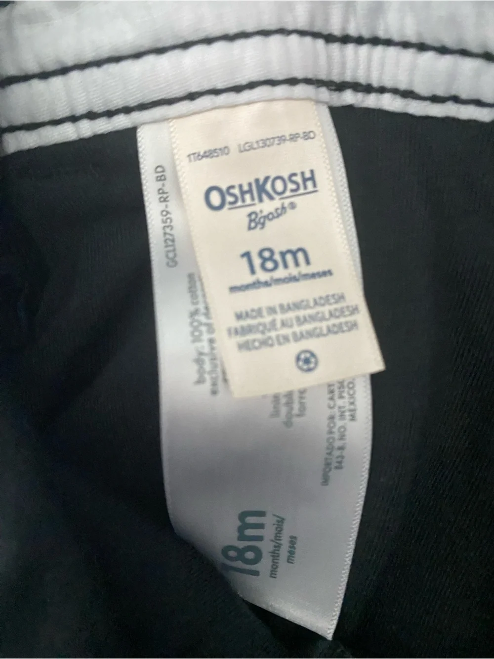 Oshkosh 18 Month Baby Black Train Soft Comfortable Playful Corduroy Overalls